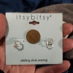 Sterling silver hoop earrings